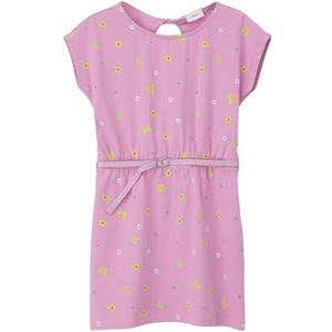 s.Oliver - Jurk - Geel/Lavendel/Eosine/Wit - Gevoerde Zoom/Rand - Bloemenprint