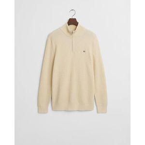 GANT Half rits van textiel, crème, S