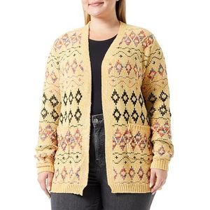 ZITHA Damescardigan 19009956-ZI01, mosterd, XL/XXL, mosterd, XL/XXL