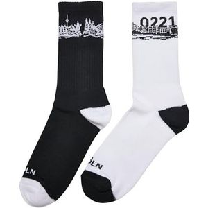 Mister Tee Unisex Socken Major City 0221 Socks 2-Pack black/white 39-42