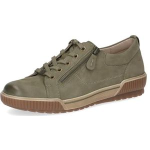 Caprice Dames Low 9-23702-43 Sneaker, Olive NUBUC, 42 EU, olijf nubuck, 42 EU