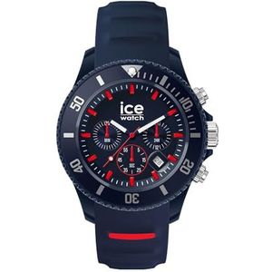 Ice-Watch - ICE chrono Dark blue Red - Blauw horloge met kunststof band - 021425 (Medium)