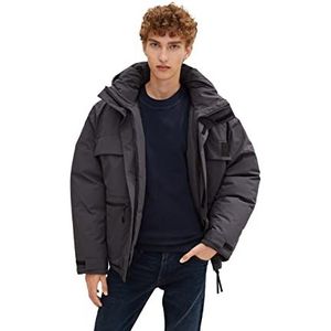 TOM TAILOR Denim Uomini Oversized winterjas 1033359, 29476 - Coal Grey, M