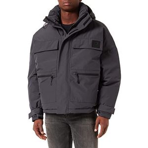 TOM TAILOR Denim Uomini Oversized winterjas 1033359, 29476 - Coal Grey, M