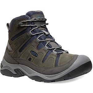 KEEN Circadia Mid waterdichte wandelschoenen voor heren, Staal Grijs Legion Blauw, 42 EU