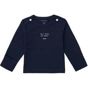 Noppies Baby Unisex Tee Neisse Long Sleeve, Black Iris - P554, 50 cm