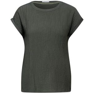 CECIL Gestreepte blouse, Cool kaki, XS