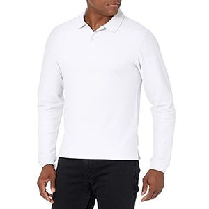 IZOD Uniform Young Men's Pique Polo met lange mouwen, Wit, 38-39