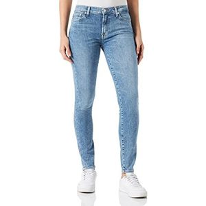 7 For All Mankind Dames Hw Skinny Slim Illusion Jeans, lichtblauw, 32