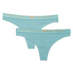 Emporio Armani Dames Thong Panties (verpakking van 2 stuks), Arctic, S