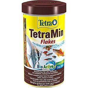 Tetra Min Flakes - visvoer in vlokkenvorm voor alle siervissen, evenwichtige mix voor gezonde vissen en helder water, 500 ml blik
