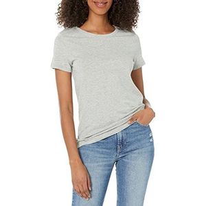 GAP Womens Favorite Crewneck Tee T-Shirt, Light Heather Grey, XX-Small US