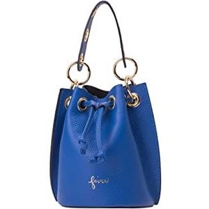 faina Bucket Bag van leer dames 25926148, blauw, One Size