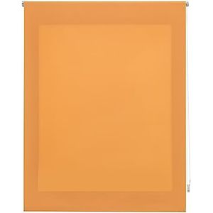 INTERBLIND Premium rolgordijn, lichtdoorlatend, glad, 80 x 175 cm (breedte x hoogte), stofmaat 77 x 170 cm, lichtdoorlatend, oranje, premium raamrolgordijn