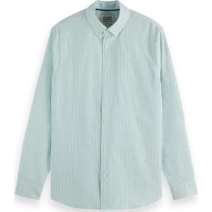 Scotch & Soda - Seasonal Core - Chemise Oxford - Agate Groene Gestreept
