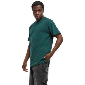 Build Your Brand Heren T-shirt ronde hals, basic T-shirt voor mannen, ronde hals, katoen, gardengreen, XL