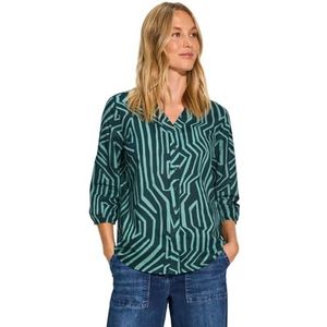 CECIL - Damesblouse - Lichtgewicht Katoen - V-hals - Grafisch Patroon