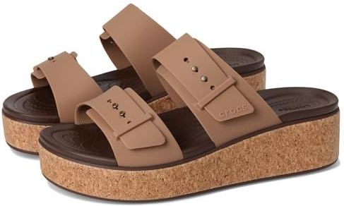Crocs - Brooklyn Cork Buckle - Sandalen - Milk Chocolate - Matlite