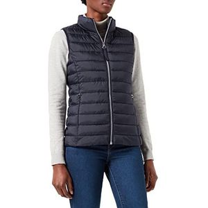 s.Oliver Gewatteerd vest voor dames, met opbergtas, Donkerblauw, 42