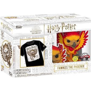 Funko POP! & Tee: Harry Potter - Patronus DD - Small - (S) - T-Shirt - Kleding met verzamelbare vinylfiguur - Cadeau-idee - Speelgoed en korte mouwen top voor volwassenen, uniseks mannen en vrouwen -