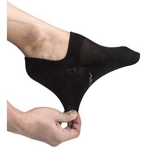 Pro Mountain Seamless No Show Socks - 6 Pack Casual Sneakers Liner Thin Cotton Footies Non Slip S Size 9 US Women Shoe 6-8 Black 6 paar Pack