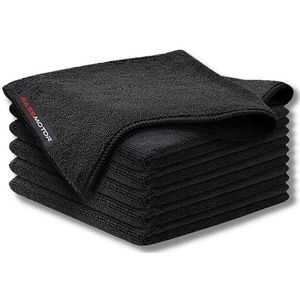 BassMotor Microvezel reinigingsdoek, 5 stuks, zeer absorberend, 40 x 40 cm, 400 g/m²