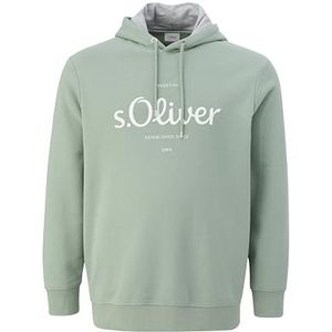 s.Oliver Big Size heren logo-sweatshirt met capuchon groen, XXL, groen, XXL