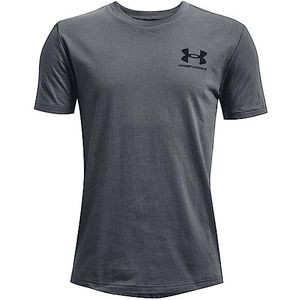 Under Armour - Sportstyle Left Chest - Sportshirt - Blauw - Katoenmix