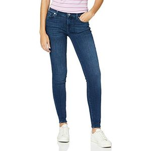 7 For All Mankind Dames Skinny Jeans, Dark Blue, 25, Donkerblauw