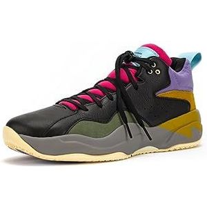 BRANDBLACK Villain uniseks sneakers voor volwassenen, zwart/paars, 43,5 EU, Zwart paars