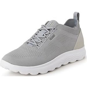 Geox U Spherica A Sneakers voor heren, lichtgrijs wit, 45 EU Smal