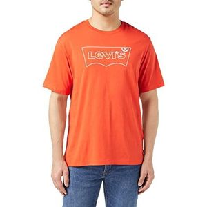 Levi's Ss Relaxed Fit Tee T-Shirt heren, Outline Red Clay, M