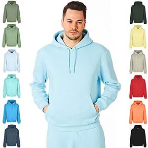 RIPT Essentials RCSWT763 Heren Hooded Soft Touch Loungewear Hoodie Sweatshirt Top, Aquamarijn, L