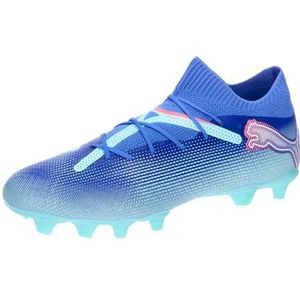 PUMA Unisex's Future 7 Pro Fg/Ag voetbalschoen, Bluemazing PUMA Witte Elektrische Pepermunt, 45 EU