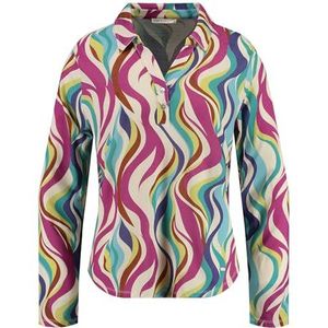 KEYLARGO Lush damesblouse met V-hals, fuchsia roze (1323), XS