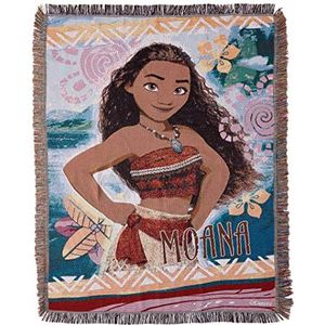 Disney 's Moana, ""Island Girl"" geweven tapijt gooien deken, 48 ""x 60"", Multi kleur