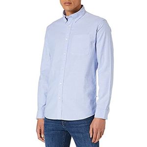 SELECTED HOMME Heren overhemd biologisch katoen Oxford, lichtblauw, L