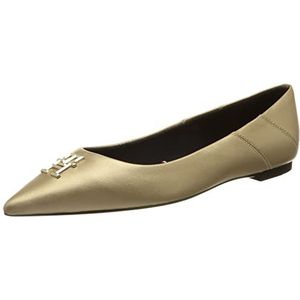 Tommy Hilfiger Dames Pointy Chic Ballerina Goud, Goud, 38 EU