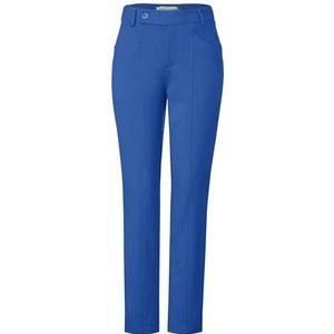 Street One Dames Tapered Leg Punto Di Roma Hw Broek, Fresh Intense Gentle Blue, 34W x 28L