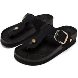 GIOSEPPO - Weare - Teenslippers - Zwart - Anatomisch Voetbed van Zachte Microvezel