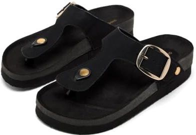 GIOSEPPO - Weare - Teenslippers - Zwart - Anatomisch Voetbed van Zachte Microvezel