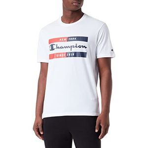Champion Legacy Graphic Shop Authentic Box Logo S/S T-shirt, wit, XS voor heren