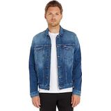 Tommy Jeans jeansjack voor heren, trucker jack, stretch, Wilson Mid Blue Stretch, L