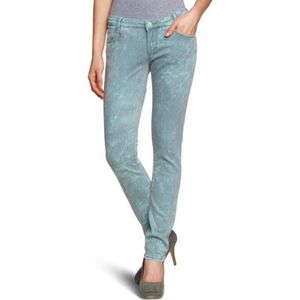Cross Jeans dames jeans P 481-374 / Melissa Skinny/Slim Fit (buis) normale tailleband, Turquoise (Turquoise Grey Moon), 31W / 32L