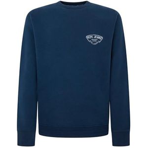 Pepe Jeans Heren Riley Sweatshirt, Blauw (Dulwich Blue), M, Blauw (Dulwich Blue), M