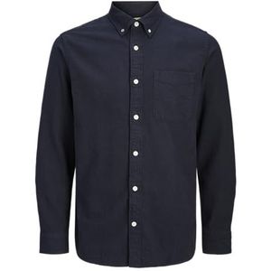 Jprblubrook Twill Solid L/S Shirt Jnr, navy, 152