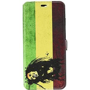 RV Lederen Portemonnee Hoesje voor Samsung Galaxy S20 Ultra Bob Marley Vlag