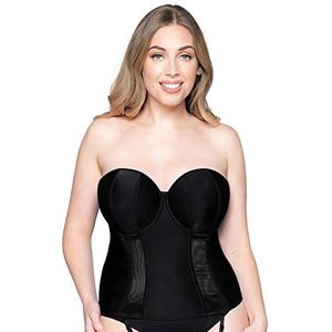 Curvy Kate Luxe korset voor dames, zwart (black/black), fabrikant maat: 32F