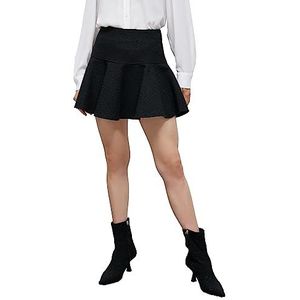 Koton Voluminous minirok voor dames, 999 (zwart), 42