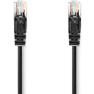 NEDIS Cat 5e-kabel | UTP | RJ45 (8P8C) stekker | RJ45 (8P8C) stekker | 2,00 m | rond | PVC | zwart | plastic zak